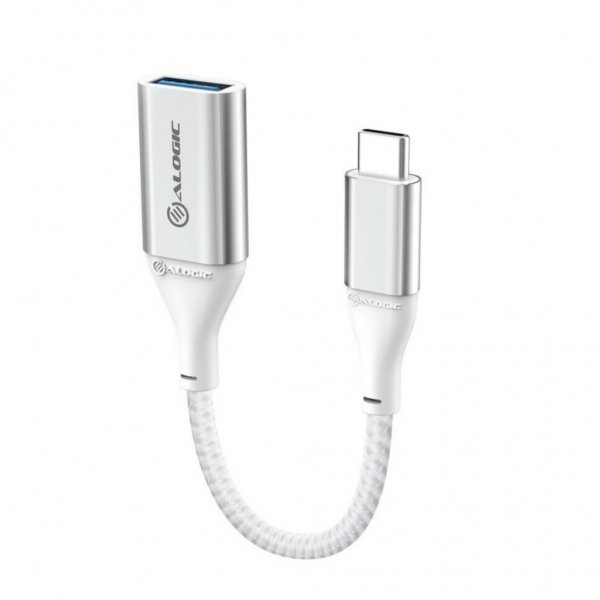 ALOGIC Ultra USB-C til USB-A adapter 15 cm sølv