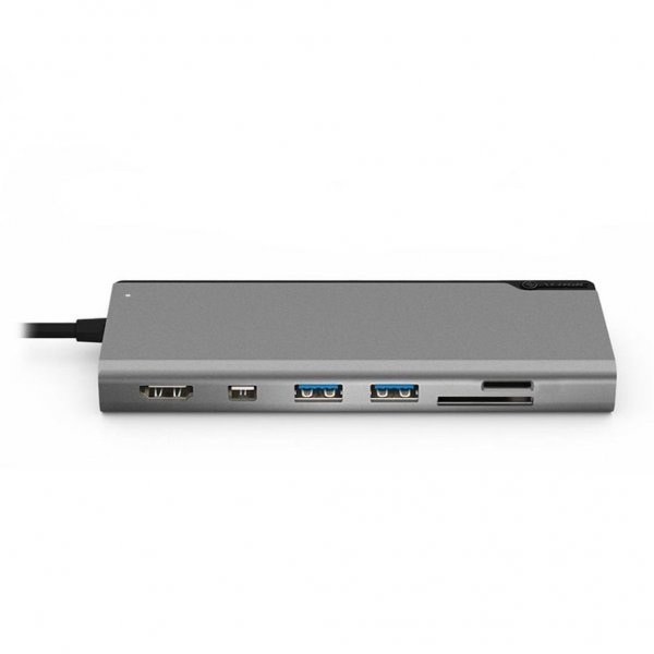 ALOGIC Ultra USB-C Dock PLUS - HDMI. MDP. USB. Ethernet. kortlæser og 100W PD Space Grey
