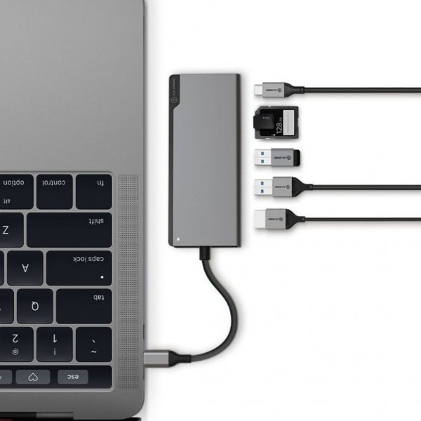 ALOGIC Ultra USB-C Dock UNI - HDMI. USB. SD-kort 100W PD Space Grey