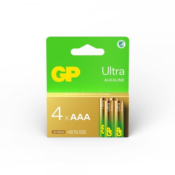 GP Ultra Alkaline AAA-batteri 24AU/LR03 4-pak