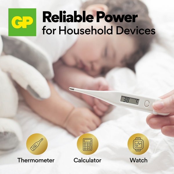 GP Ultra Alkaline Batteri Knapcelle A76 4-pak