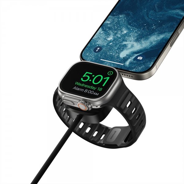 Nomad Universal Cable til Apple Watch 1.5m Carbide