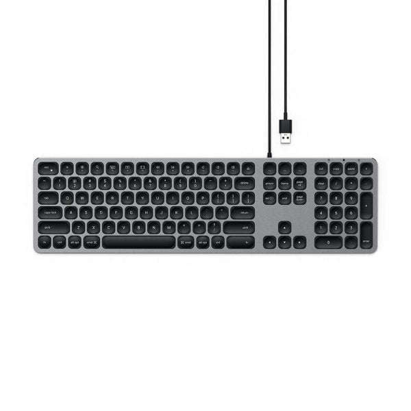 Satechi Tastatur med ledningsført USB-tilslutning Nordisk Layout Space Gray