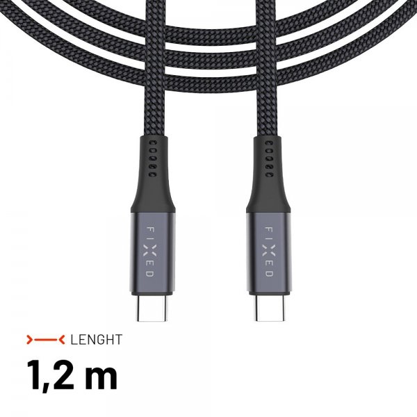 Fast USB-C Mediekabel USB4 gen 2 240W 2m