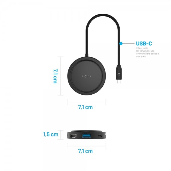 Fixed USB-hub MagHUB USB-C 7i1