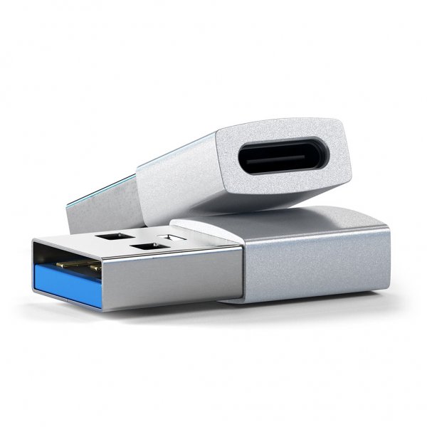 Satechi USB-A til USB-C adapter Sølv