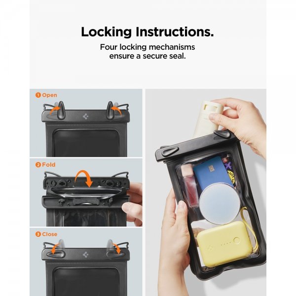 Spigen Vandtæt Etui Aqua Shield Dual Pocket Sort