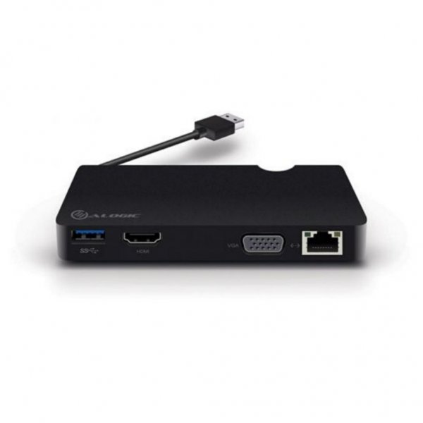 ALOGIC USB 3.0 dockingstation m. HDMI. VGA. Ethernet og USB