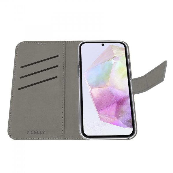 Celly Samsung Galaxy A36 Etui Wally Pung Etui Sort