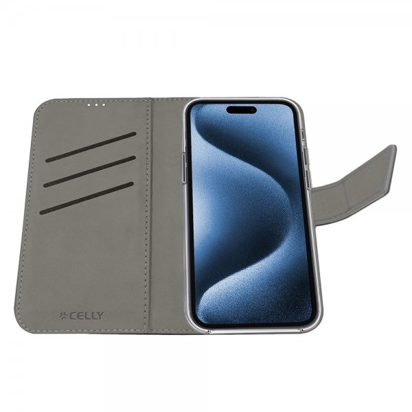 Celly iPhone 17 Pro Etui Wally Wallet Case Sort