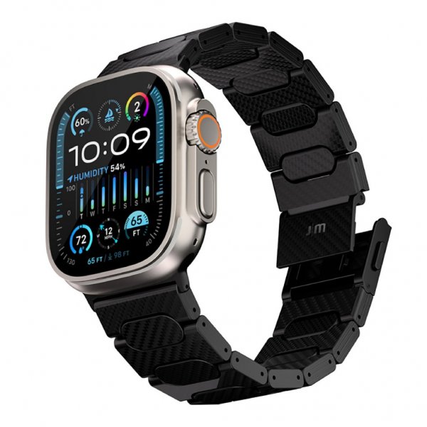 Just Mobile Apple Watch 44/45/46mm/Apple Watch Ultra Rem Kulfiber