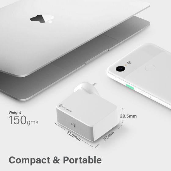 ALOGIC USB-C Vægoplader 60W Rejseudgave