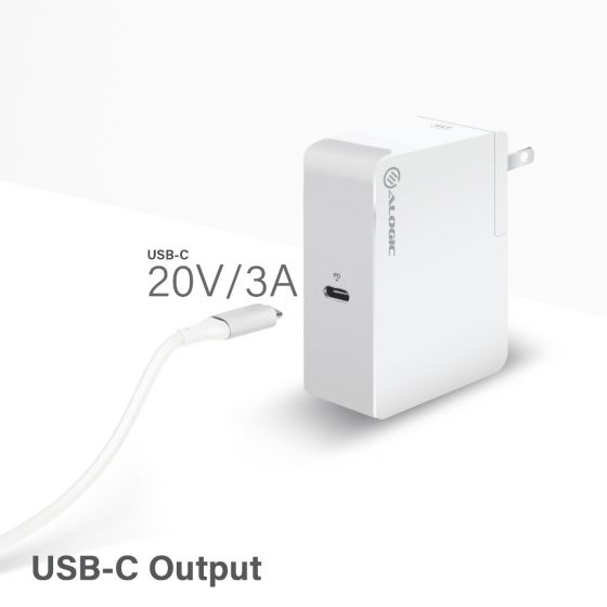 ALOGIC USB-C Vægoplader 60W Rejseudgave