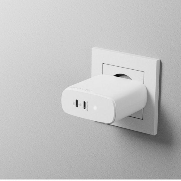 ALOGIC Rapid Power 2-ports (45+18W) GaN-oplader inkl. 2m USB-C ladekabel