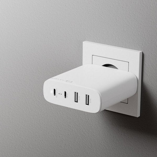 ALOGIC Rapid Power 4-ports 100W GaN-oplader inkl. 2 meter USB-C opladerkabel