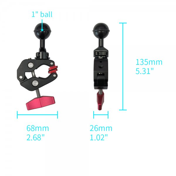 Armor-X G-Clamp-montering til skrivebord