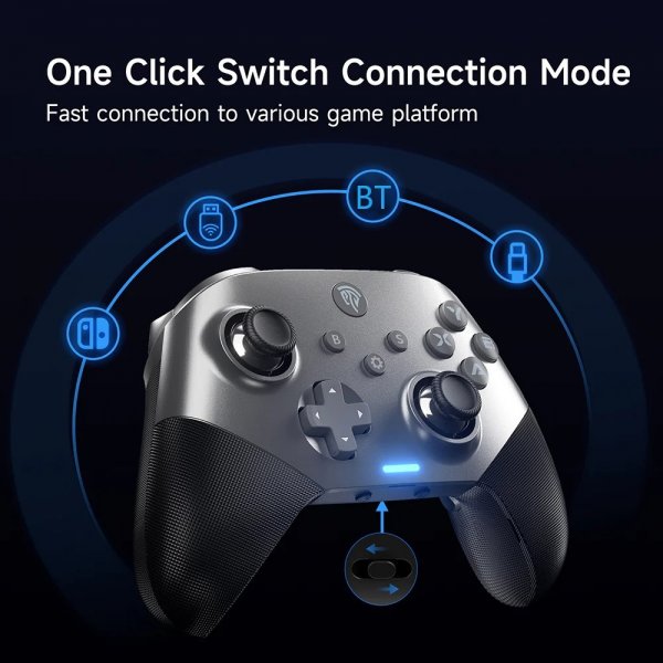 EasySMX X10 Mechanic Master Gamepad Trådløs/Kablet Lilla