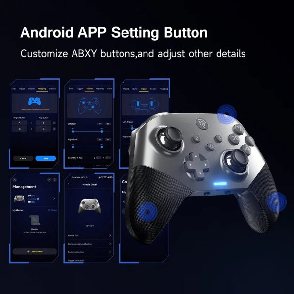EasySMX X10 Mechanic Master Gamepad Trådløs/Kablet Lilla