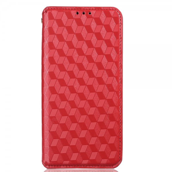 Xiaomi 12/12X Cover Rhombusmønster Rød