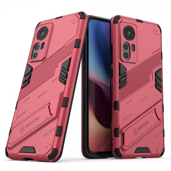 Xiaomi 12/12X Cover med Stand Magenta