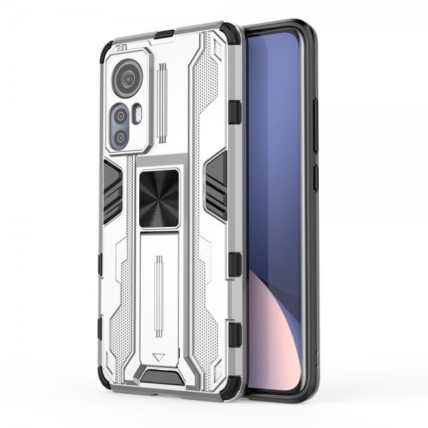 Xiaomi 12/12X Cover Standerfunktion Sølv