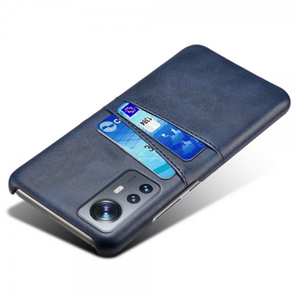 Xiaomi 12 Pro Cover med to Kortlommer Blå