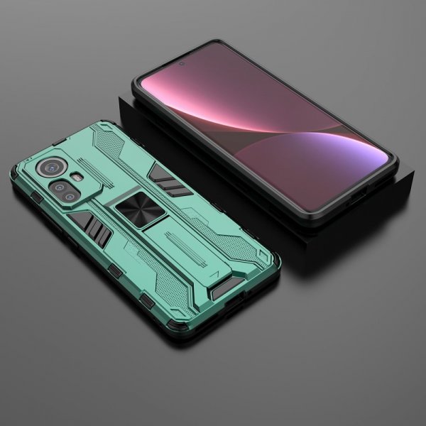 Xiaomi 12 Pro Cover med Standerfunktion Grøn