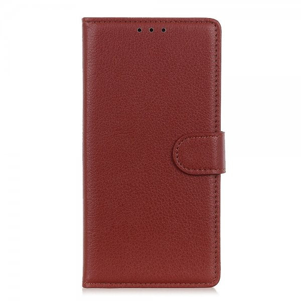 Xiaomi 12T/12T Pro Etui Litchi Brun