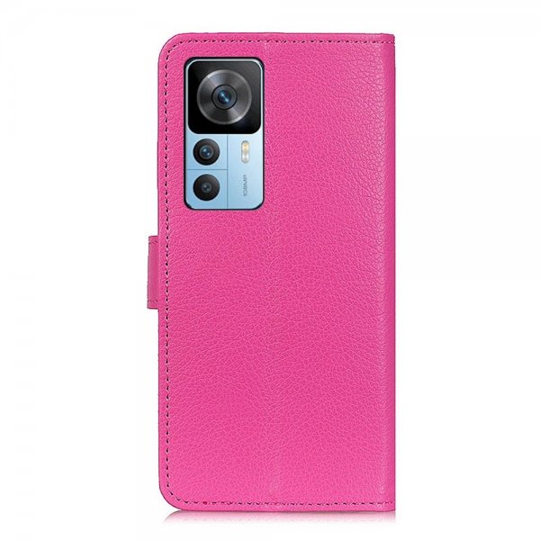 Xiaomi 12T/12T Pro Cover Litchi Magenta