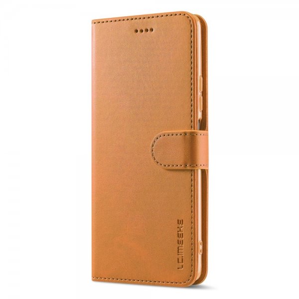 Lc.Imeeke Xiaomi 12T/12T Pro Etui med Kortlomme og Stativfunktion Lysebrun