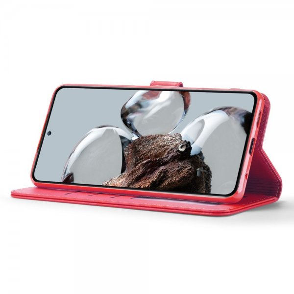 Lc.Imeeke Xiaomi 12T/12T Pro Etui med Kortlomme Standfunktion Rosa