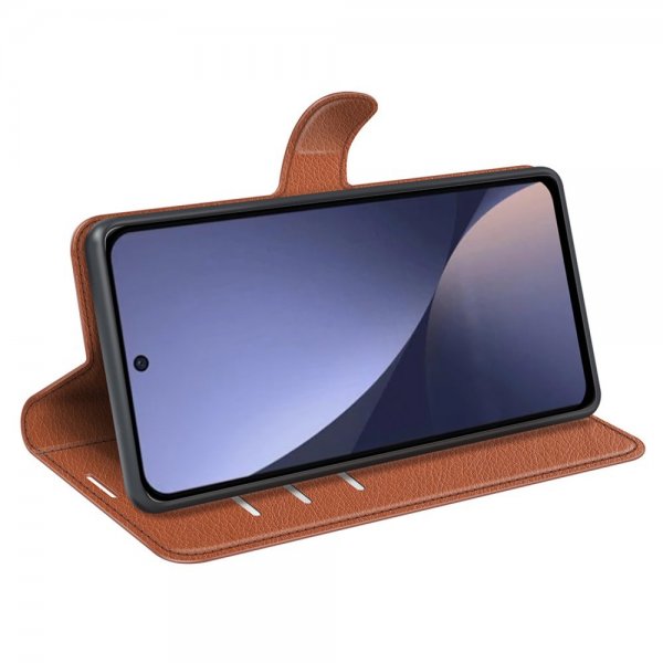 Xiaomi 13 Cover Litchi Brun