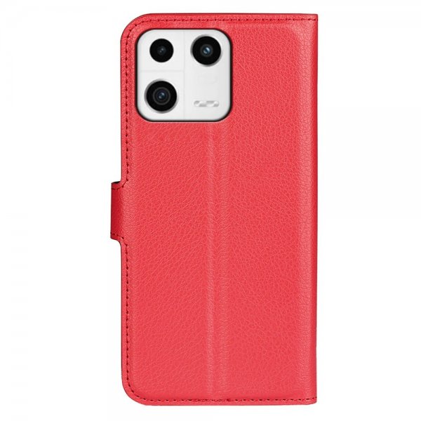 Xiaomi 13 Cover Litchi Rød