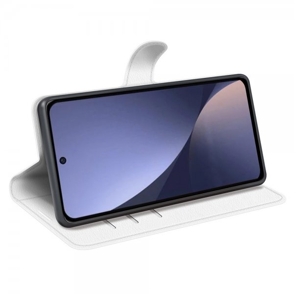Xiaomi 13 Pro Etui Litchi Hvid