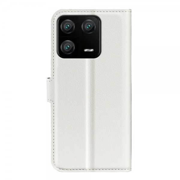 Xiaomi 13 Pro Etui Litchi Hvid