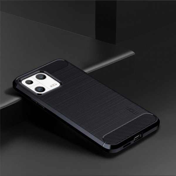 Mofi Xiaomi 13 Cover Børstet Kulfibertekstur Blå