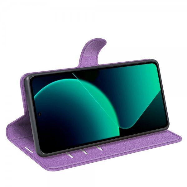 Xiaomi 13T/13T Pro Cover Litchi Lilla