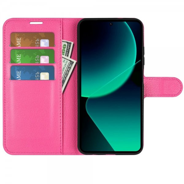 Xiaomi 13T/13T Pro Cover Litchi Magenta