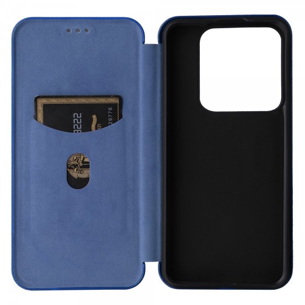 Xiaomi 14 Cover Kulfibertekstur Blå