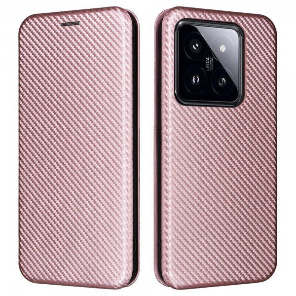 Xiaomi 14 Cover Kulfibertekstur Rosaguld