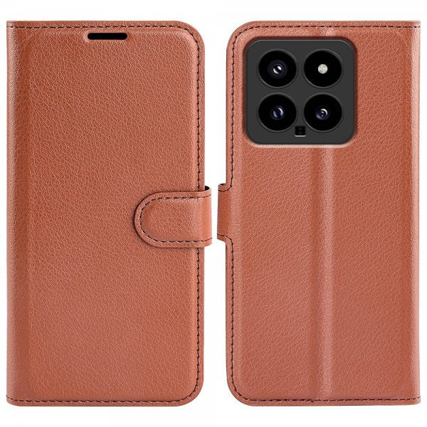 Xiaomi 14 Cover Litchi Brun