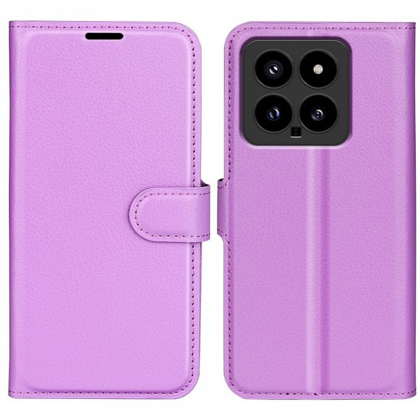 Xiaomi 14 Cover Litchi Lilla