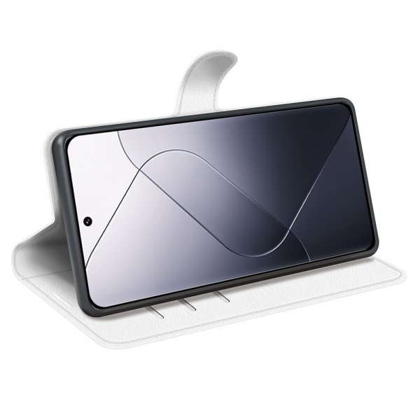 Xiaomi 14 Cover Litchi Hvid