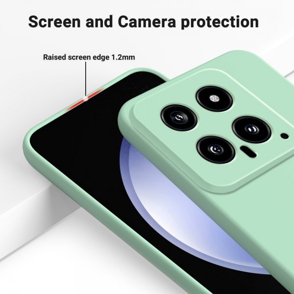 Xiaomi 14 Cover med Rem Silikone Grøn