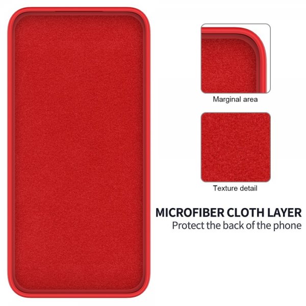 Xiaomi 14 Cover med rem Silikone Rød