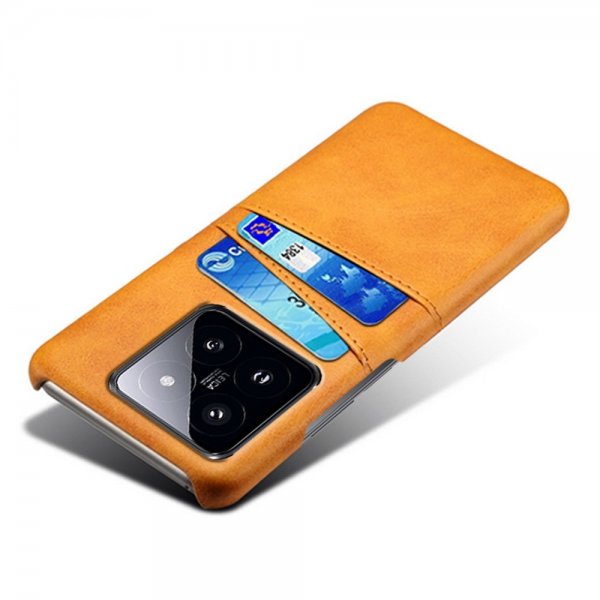 Xiaomi 14 Cover med to Kortlommer Orange