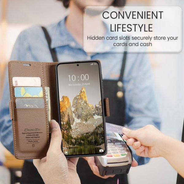 CaseMe Xiaomi 14T Cover 023 Series Brun