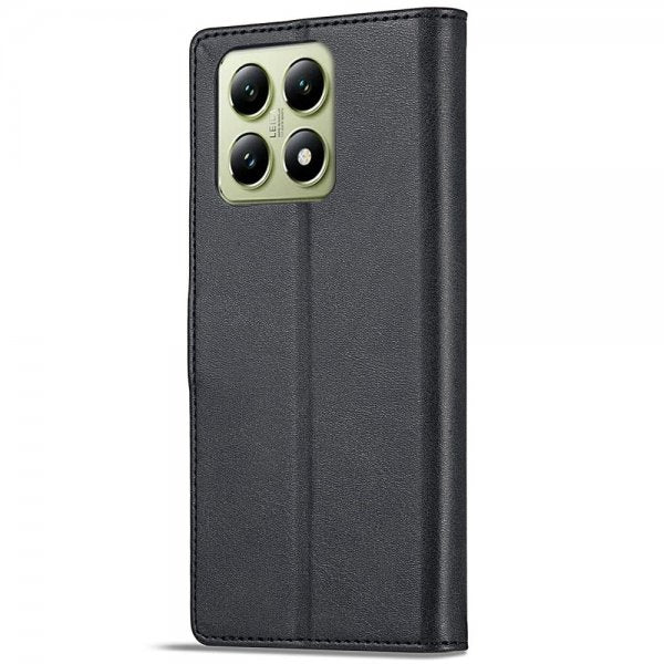 Lc.Imeeke Xiaomi 14T Cover med Kortlomme Stativfunktion Sort