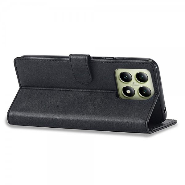 Lc.Imeeke Xiaomi 14T Cover med Kortlomme Stativfunktion Sort