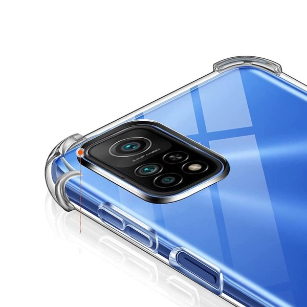 Xiaomi Mi 10T/10T Pro Cover Stødsikker Transparent